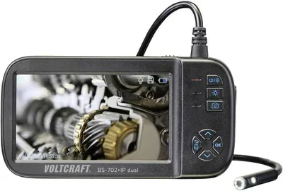 Produktbild von VOLTCRAFT BS-702SE+IP dual lens (2 Kameras) Endoskop Sonden-Ø: 8 mm Sonden-Länge: 5 m