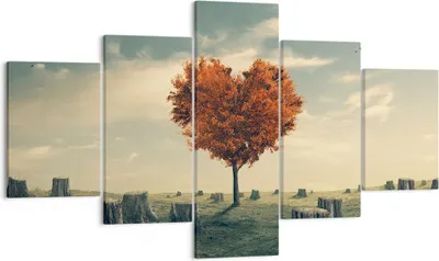 Produktbild von Bild auf Leinwand - Leinwandbild - Baum Natur Wiese - 125x70cm - Wand Bild - Wanddeko - Wandbilder - Leinwanddruck - Bilder - Kunstdruck - Wanddekoration - Leinwand bilder - Wandkunst - EA125x70-3751