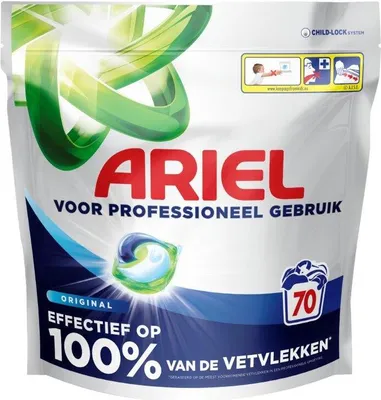 Produktbild von Ariel All-in-1 Pods Regular – XXXL Vorteilspack – 70 Waschladungen – Kraftvolle Tiefenreinigung