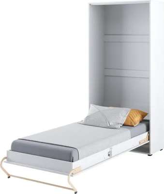 Produktbild von Schrankbett 90 x 200 Vertikal CP-03 Weiß Matt LENART CONCEPT PRO Wandklappbett
