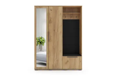 Zdjęcie produktu dla Garderoba Rodos craft złoty - lewostronna – 120 x 35 x 190 cm