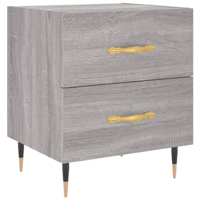Produktbild von Nachttisch Grau Sonoma 40x35x47,5 cm Holzwerkstoff
