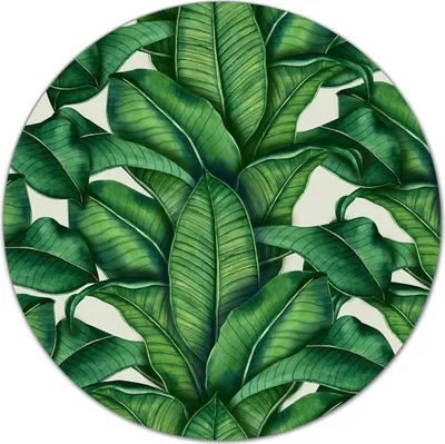 Produktbild von Glas-Herdabdeckplatte Glaskeramikkochfeld-Abdeckung Schneideplatten - 40 cm - Blatt Exotisch Grün