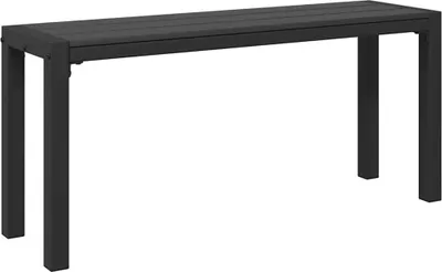 Image de Banc de jardin vidaXL noir 100 x 28 x 45 cm en acier