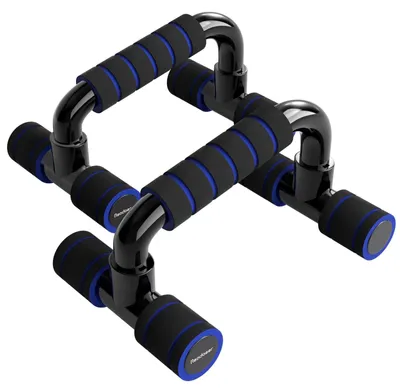 Immagine prodotto di Parallette push-up bars - Impugnature antiscivolo in plastica - Portata 100 kg - 250 g per barra
