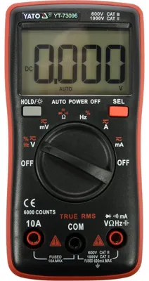 Produktbild von Digitales Multimeter mit True RMS-Messung, automatischem Messbereich und LCD-Anzeige, 6000 Ziffern