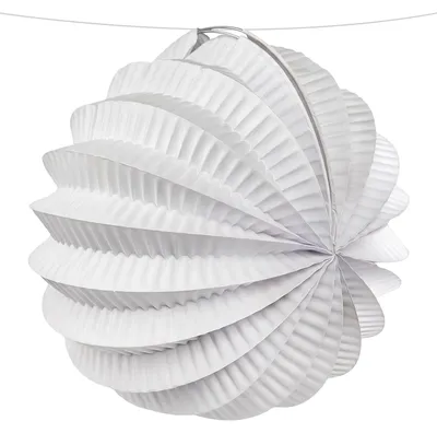 Productafbeelding van Set van 24 Witte Papieren Lantaarns Ø 21.5 cm voor Feesten
