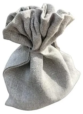 Lavendelbeutel aus handgewebtem Leinen, 19 x 16 cm