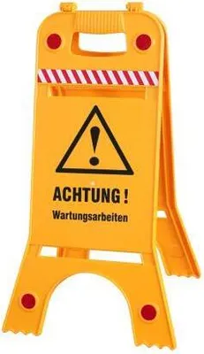Produktbild von Warnaufsteller - Achtung - Wartungsarbeiten - Gr. ca. 28 x 64 cm - 308537/4