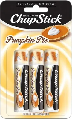 Immagine prodotto di ChapStick | Balsamo per labbra, protezione antigelo, rossetti, idratante | Torta alla zucca, 3 x 4g