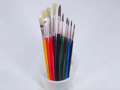 Produktbild von 10 Pinsel Pinselset Schulmalpinsel Schulpinsel