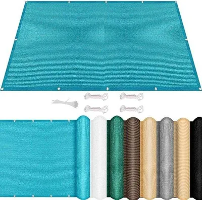 Produktbild von Luftschutzscheibe - Schattentuch Garten - Freiraum Gestalten - atmungsaktives HDPE Material - 100 x 220 cm - Himmelblau