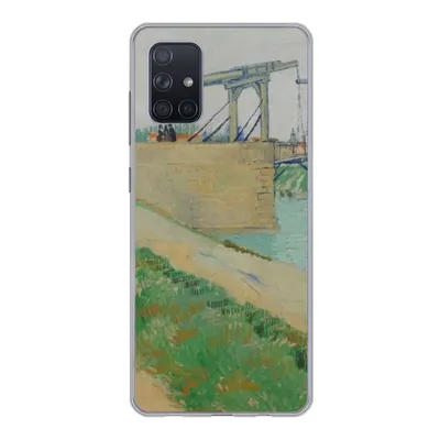 Produktbild von MuchoWow® Handyhülle Schutzhülle Hülle für Samsung Galaxy A51 Die Brücke von Langlois - Vincent van Gogh Silikon Softcase Handy Hülle - Schutzabdeckung