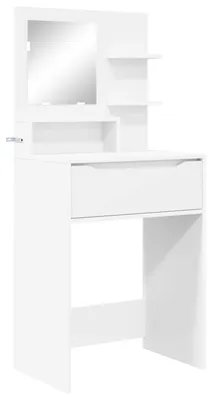 Zdjęcie produktu dla Toaletki do sypialni z szufladą Biały 80 x 39,6 x 135 cm
