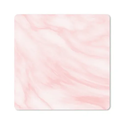 Produktbild von MuchoWow® Mauspad Mousepad Marmor - Rosa - Weiß - Luxus - Marmoroptik 20x20 cm - Mousepads - Maus Mat - Pad - Mausunterlage - Desk Mat - Bureauartikeln