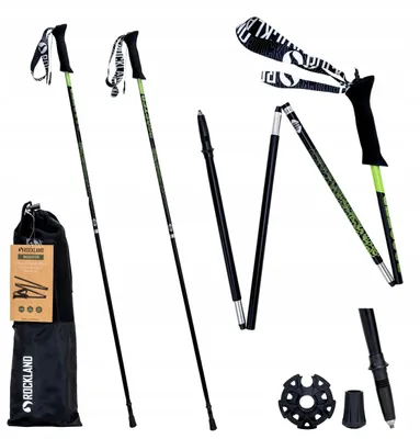 Produktbild von Rockland Booster Laufstöcke faltbar 130cm Carbon