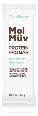 Produktbild von GymBeam - MoiMüv Protein Pro Bar, 55 g, Kokos