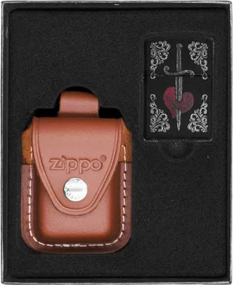 Produktbild von ZIPPO Feuerzeug Set HERZDOLCH TATTO Geschenk Nr. 2