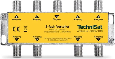 Produktbild von TechniSat 8-Wege-Verteiler | Sat-Verteiler mit DC-Durchlass für TECHNIROUTER