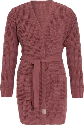 Produktbild von Knit Factory Robin Strickjacke - Stone Red - 40/42
