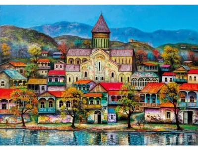 Produktbild von Magnolia Puzzle Kirche 1000 Teile - Erwachsenenpuzzle