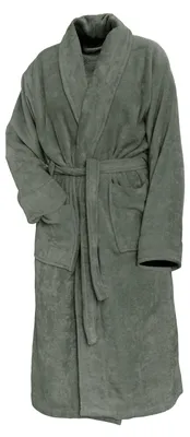 Productafbeelding van LINNICK Pure Badjas Velours - olive green - XXL