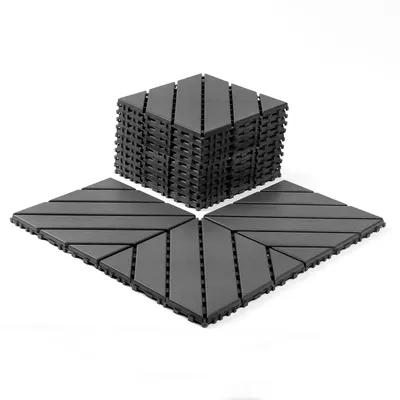 Produktbild von Terrassenplatte Terrassenfliesen,Klicksystem,Polypropylen,30x30CM,44 Stück, DIY Steckfliesen wasserdicht,für den Außen- und Innenbereich