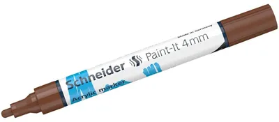 Obrázok produktu pre Schneider akrylový popisovač Paint-It 320 4 mm hnedý