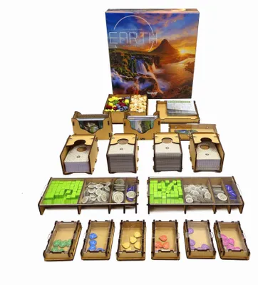 Produktbild von Earth Insert Erweiterung Organizer für Brettspiele – HDF Einsatz