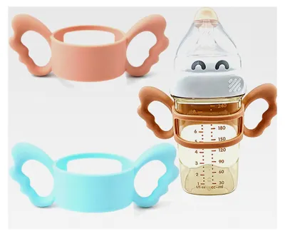 Produktbild von Babyflaschen Griffe, 2 Stück Silikon Flaschengriffe für Weithalsflaschen