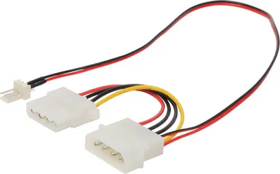 Produktbild von Stromversorgungskabel St. 5,25"/5,25" Buchse 0,15m