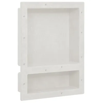 Obrázek produktu pro Nika do sprchového koutu 2 přihrádky matná bílá 41 x 51 x 10 cm