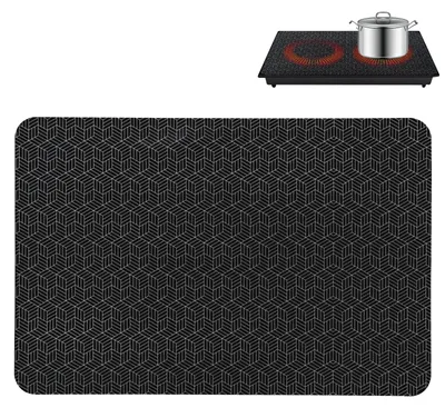 Obrázek produktu pro Podložka pod indukční varnou desku, silikon vhodný pro styk s potravinami, tepelně odolný, černá, L