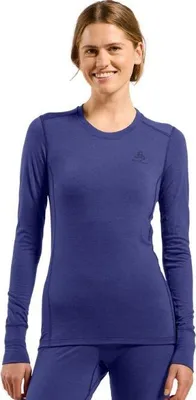 Produktbild von Thermounterwäsche mit langen Ärmeln Odlo BL TOP Crew Neck L/S MERINO 200 Größe S Blau
