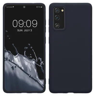 Produktbild von kwmobile Handyhülle für Samsung Galaxy S20 FE Hülle - TPU Case - Kabelloses Laden - Schutzhülle Cover in Dunkelblau