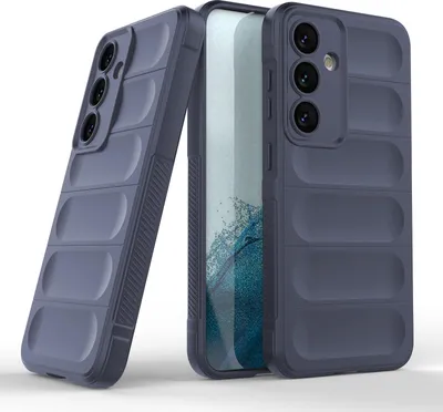 Produktbild von Handy Hülle für Samsung Galaxy S24 Grip Case Cover Schutzhülle Softgrip Farbe: Dunkelblau