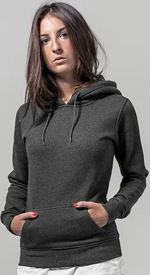 Immagine prodotto di Build Your Brand BY026 | Felpa con cappuccio pesante da donna - Colore: Antracite (Heather) - Taglia: 3XL
