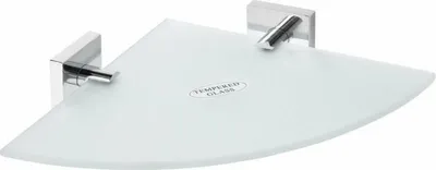 Immagine prodotto di X-SQUARE ripiano angolare in vetro 250x55x250mm, cromo