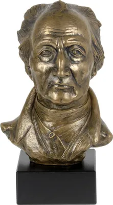 Immagine prodotto di Johann Wolfgang von Goethe - Scultura in marmo, statuetta di personaggio famoso, decorazione per uffici, scuole e hotel del marchio Art-Dog