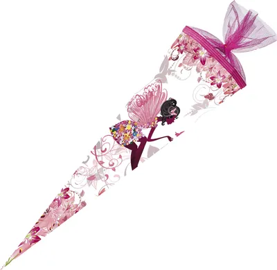 Produktbild von Schultüte Blumenfee 85 cm mit Tüllverschluß
