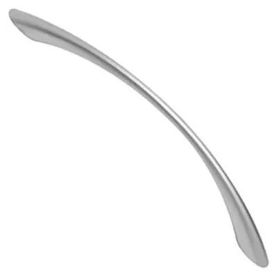 Productafbeelding van Zamak meubelgreep, afstand tussen de gaten 128 mm, mat chroom, set van 36 stuks