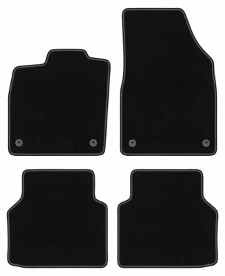 Produktbild von Velours-Fußmatten für Audi Q4 2021-2022 (E-tron) – 4-tlg, Schwarz, passgenau – Wielganizator BASIC