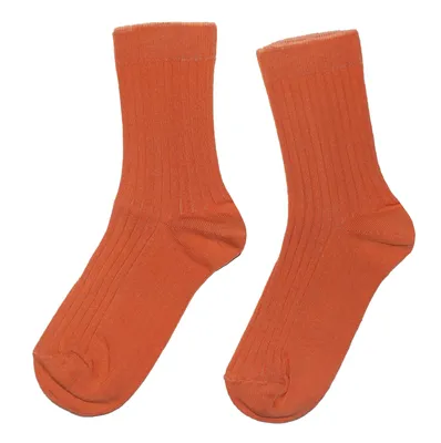 Produktbild von Herren Basic Socken aus Baumwolle Rippe: Natur Farben Papaya Größe 43-46