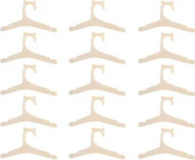 Produktbild von Kinderkleiderbügel 15 Stück, Holz, für Babykleidung