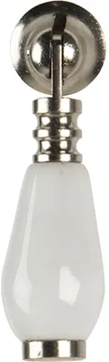 Produktbild von Clayre & Eef Türknauf 2x6 cm Weiß Keramik