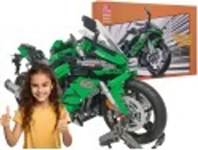 Image de bRICKS DE CONSTRUCTION Set 2304 el. vert MOTORCYCLES vélo de sport