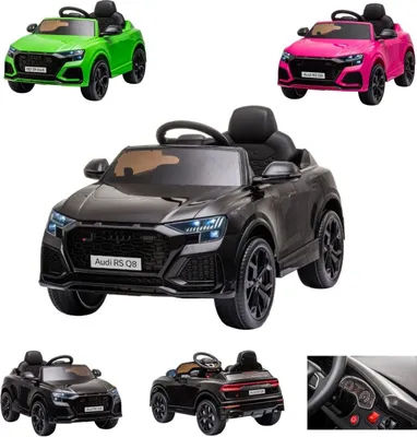 Produktbild von ES-Toys Kinder Elektrofahrzeug Audi RS Q8 lizenziert Kunstledersitz EVA-Reifen schwarz