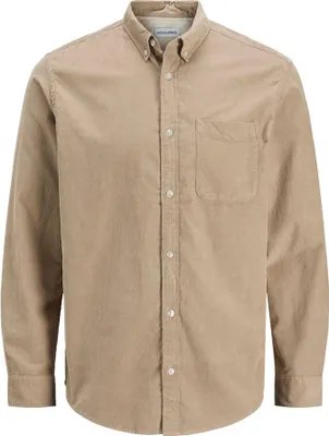 Produktbild von Jack & Jones Classic Cord Langarmhemd Beige S Mann Beige S
