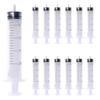 Produktbild von 50 Stück Spritzen Ohne Nadel 20ml Spritze Gropackung Plastikspritzen