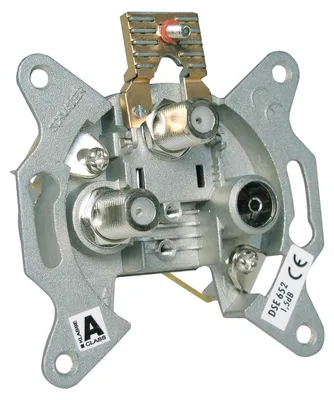 Produktbild von Schwaiger Einzeldose zwei SAT-ZF Anschlüsse 2 dB